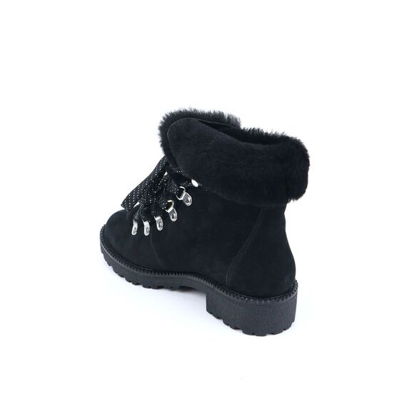 NIB J Crew Women's Nordic Shearling Boot Bootie Black 6 $228+ - Picture 4 of 7